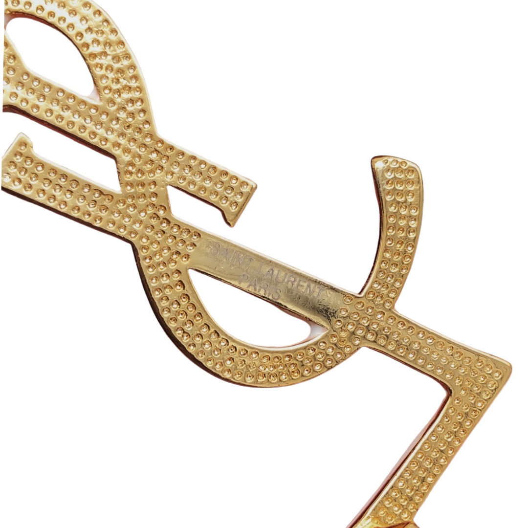 BYB031  LSY Logo Monogram Brooch Pin - ccjewelryacc