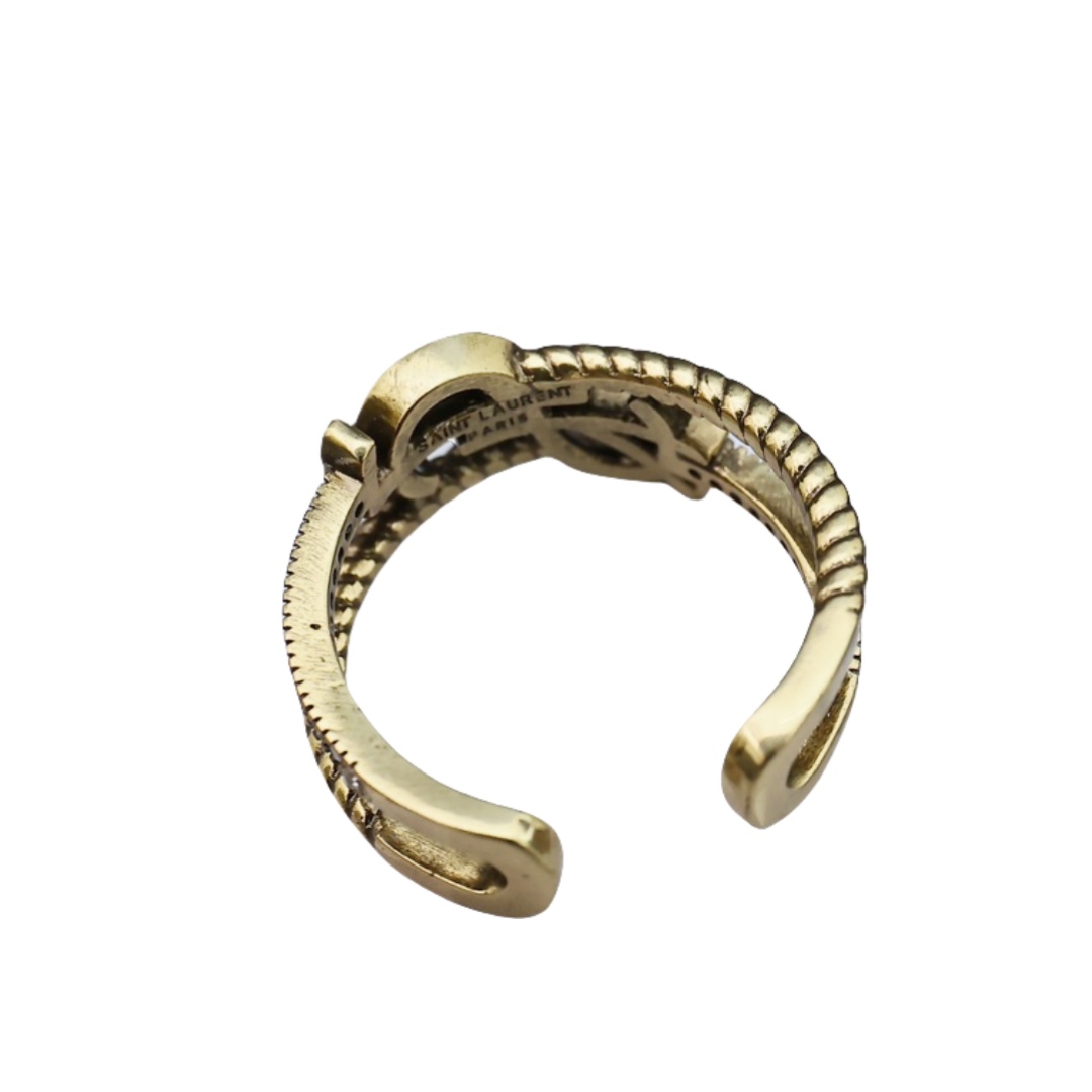YYR004 YVES Vintage OPYUM ring in metal - ccjewelryacc