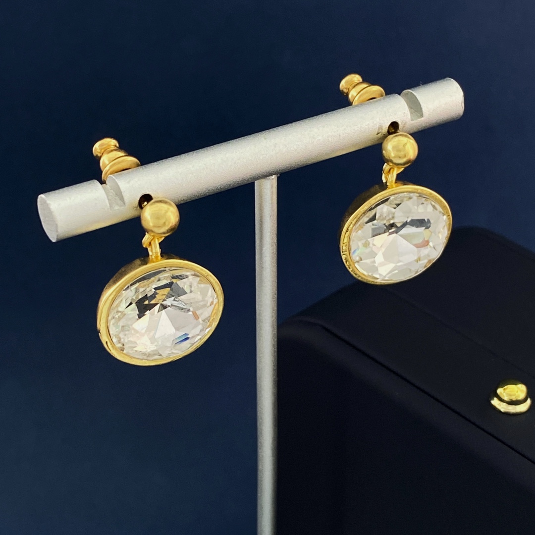 LWE003 Loewi Gold Sphere Earrings - ccjewelryacc