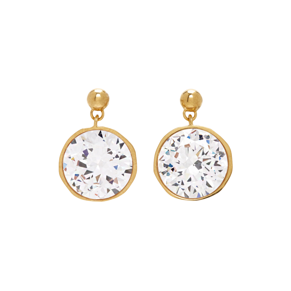 LWE003 Loewi Gold Sphere Earrings - ccjewelryacc