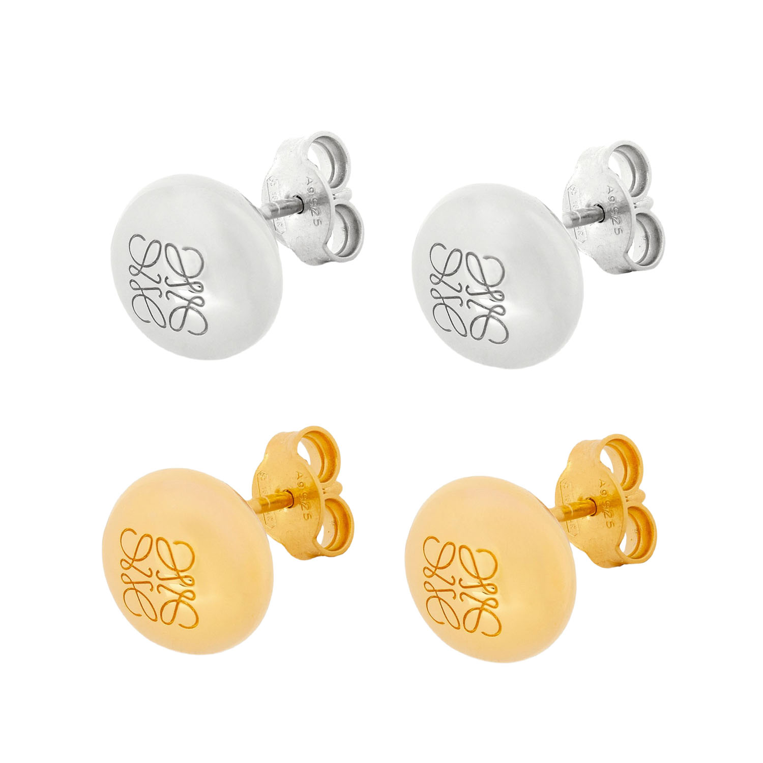 LWE025 Loewi Anagram Pebble stud earring - ccjewelryacc