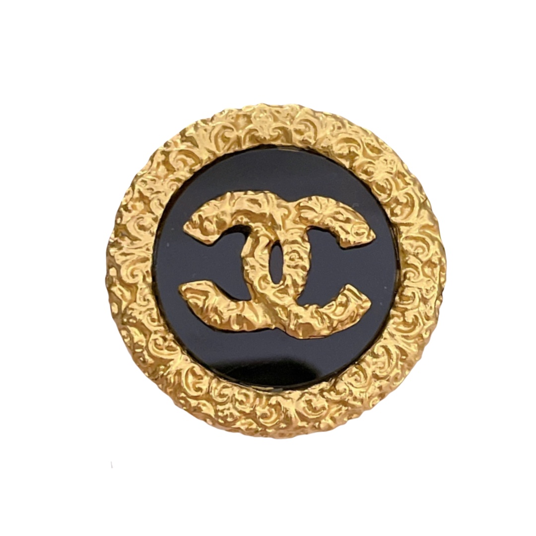 BCB451 vintage Metal Double-sided carving brooch pin - ccfashionjewelry