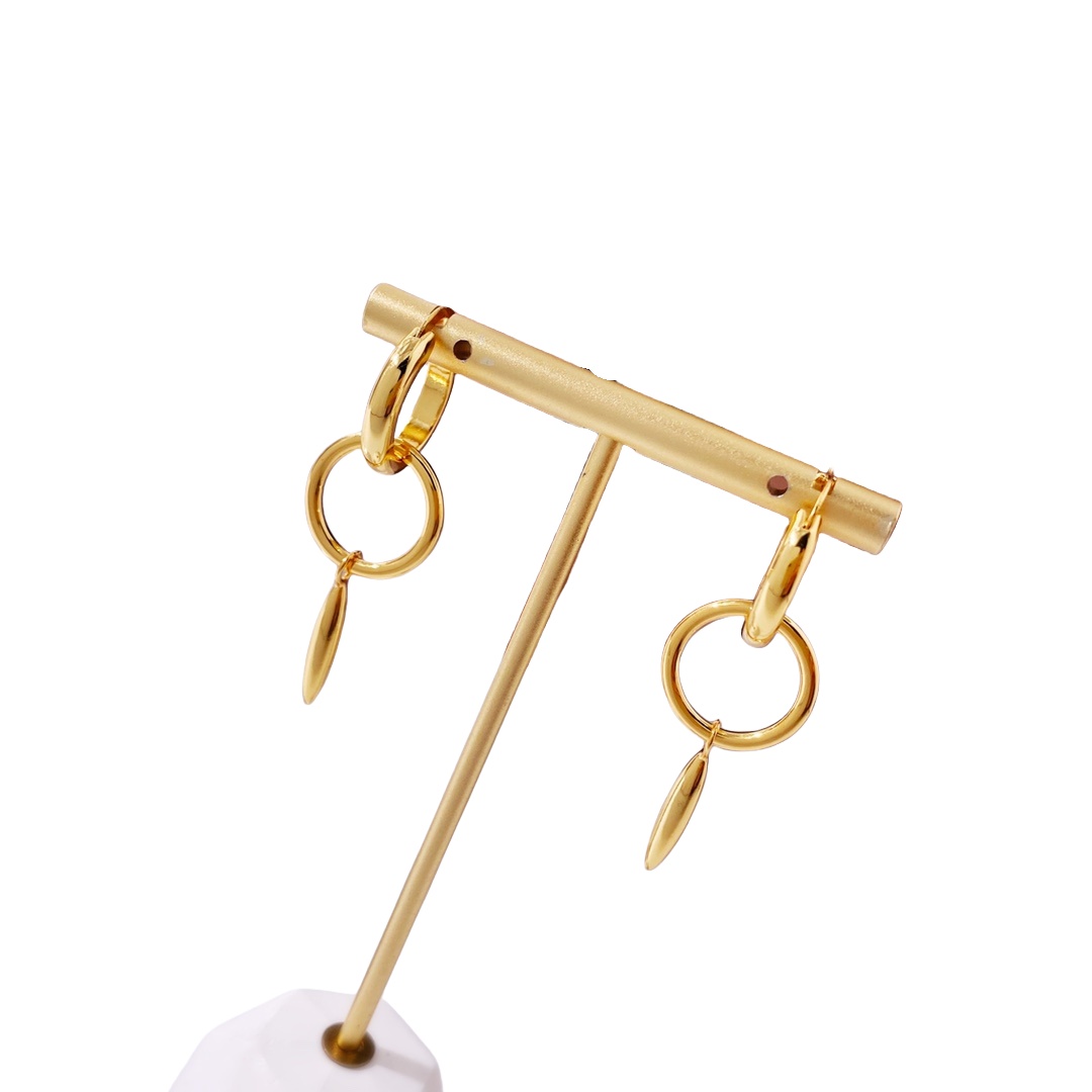 LWE035 Loewi Anagram drop earring - ccjewelryacc