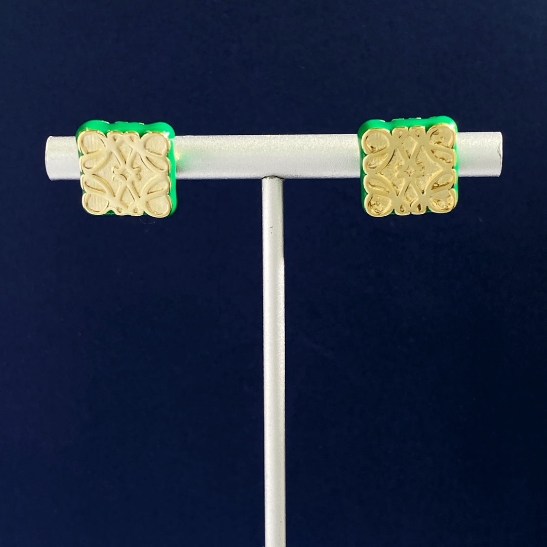 LWE006 Loewi Anagram stud earring - ccjewelryacc