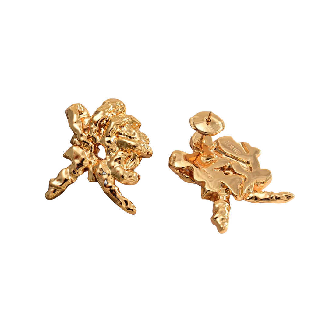 LWE046 Loewi Anagram earring in metal - ccjewelryacc