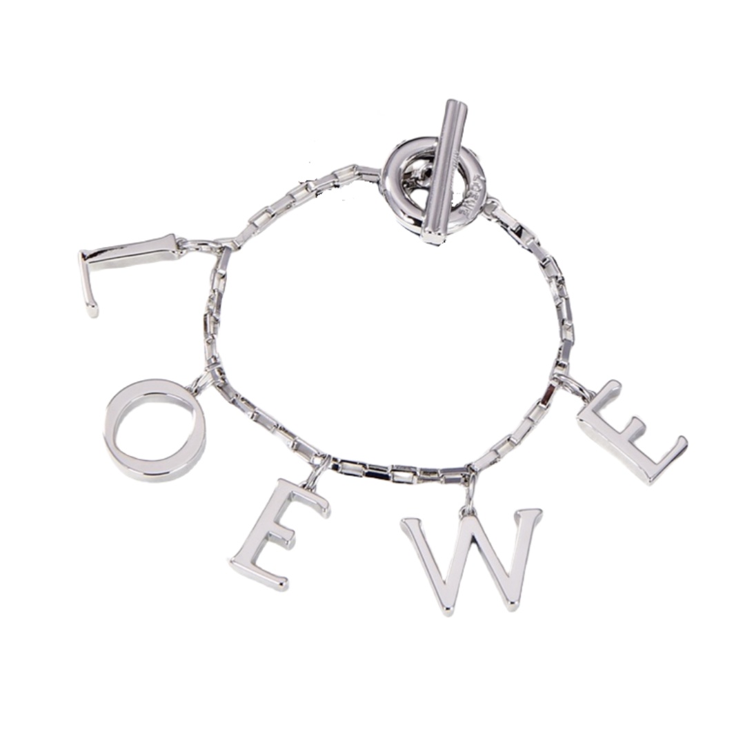 LWS006 Loewi letter charm bracelet chain - ccjewelryacc