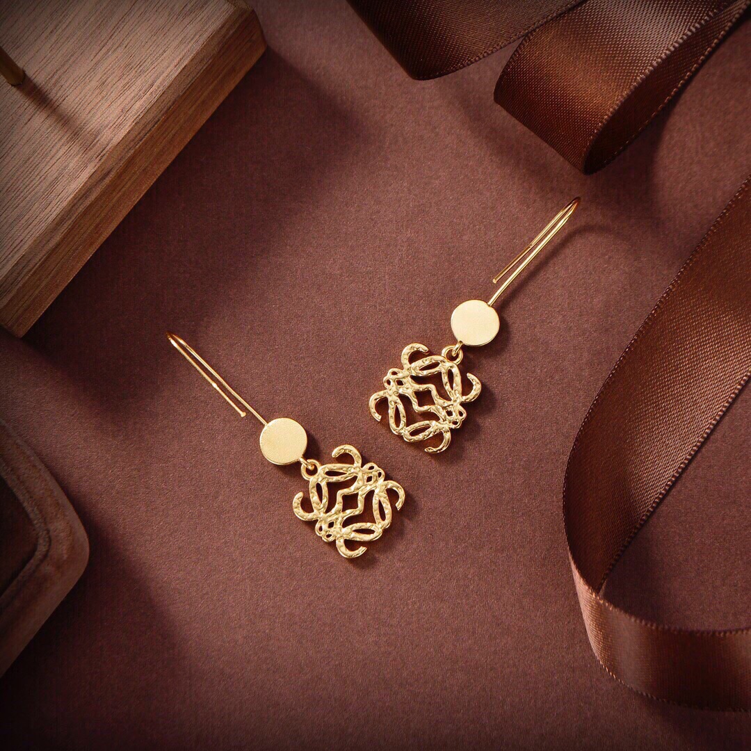 LWE004 Loewi Anagram drop earring - ccjewelryacc