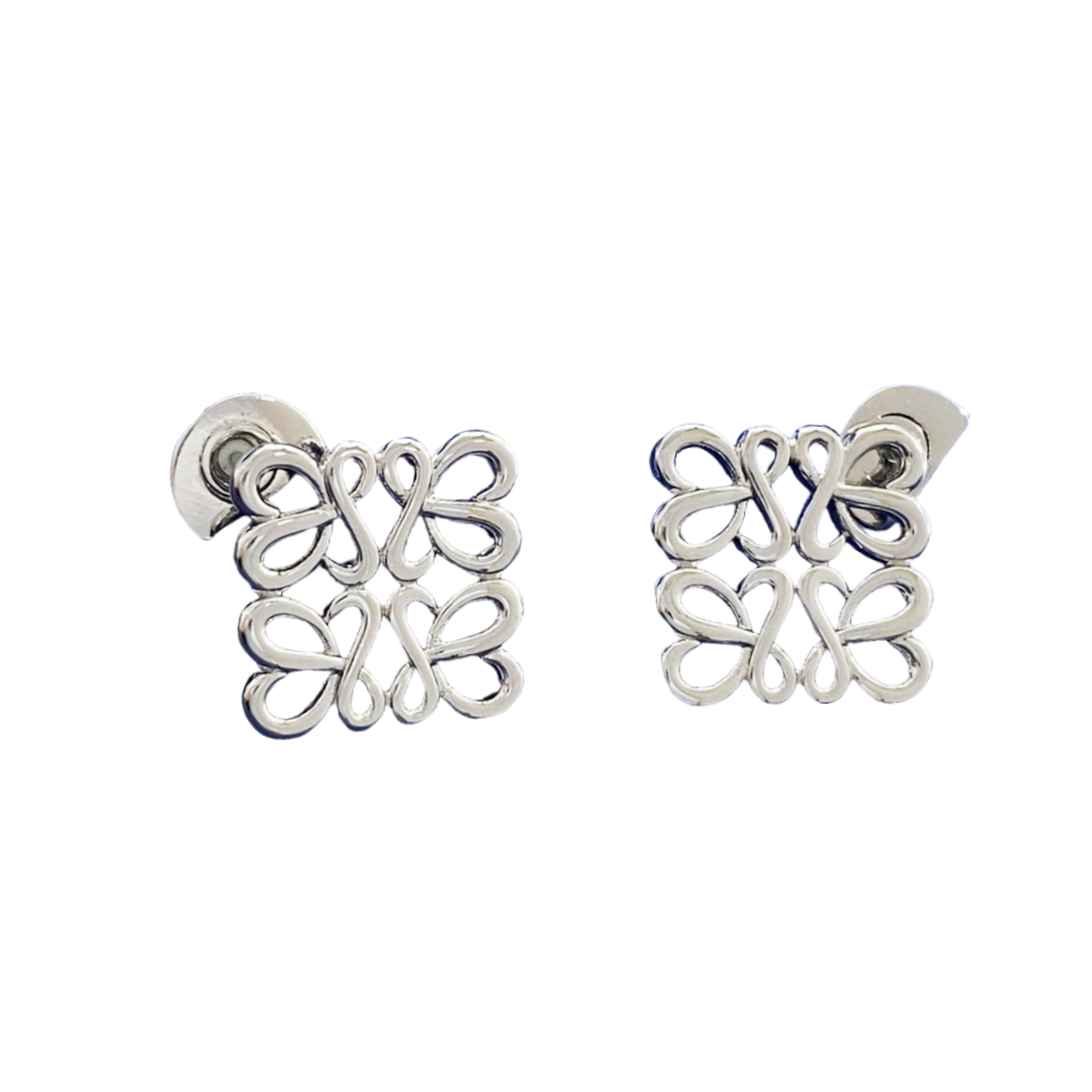 LWE056 Loewi Anagram logo Stud earring - ccjewelryacc