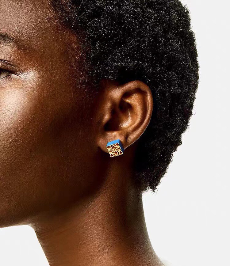 LWE034 Loewi Anagram stud earring - ccjewelryacc