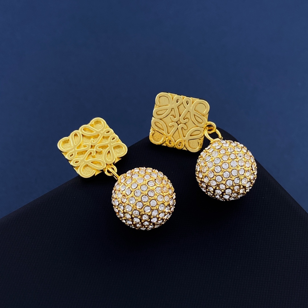 LWE019 Loewi Anagram drop earring - ccjewelryacc