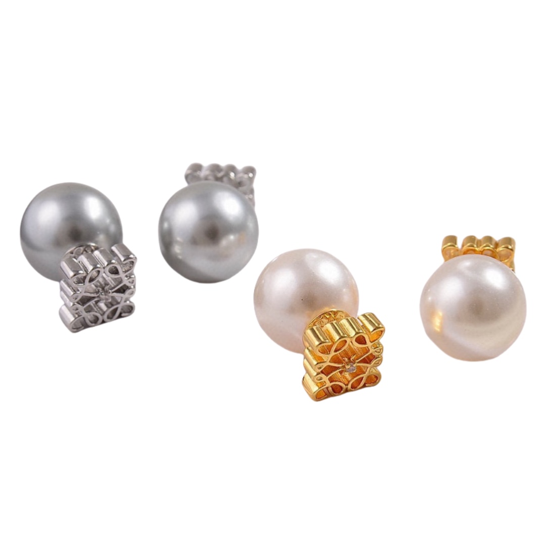 LWE048 Loewi Anagram Pearl earring - ccjewelryacc