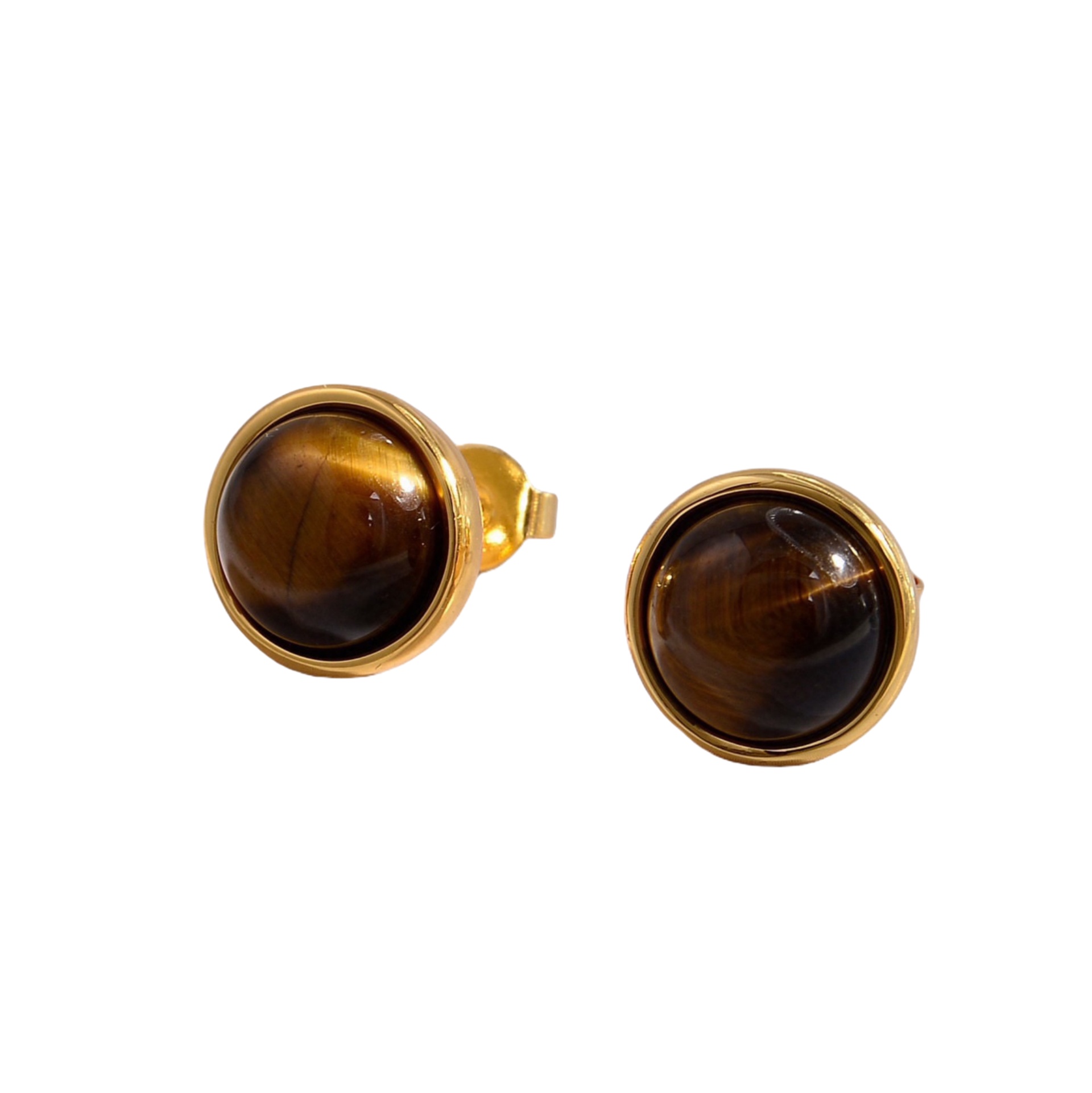 LWE052 Loewi Anagram tiger's eye stone stud earring - ccjewelryacc