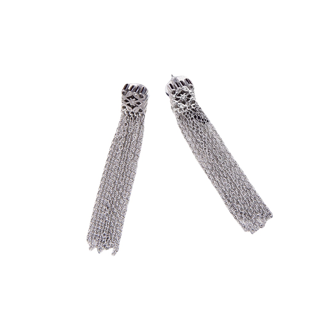 LWE013 Loewi Anagram tassels drop earrings - ccjewelryacc