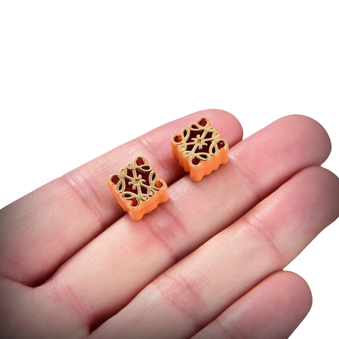 LWE034 Loewi Anagram stud earring - ccjewelryacc