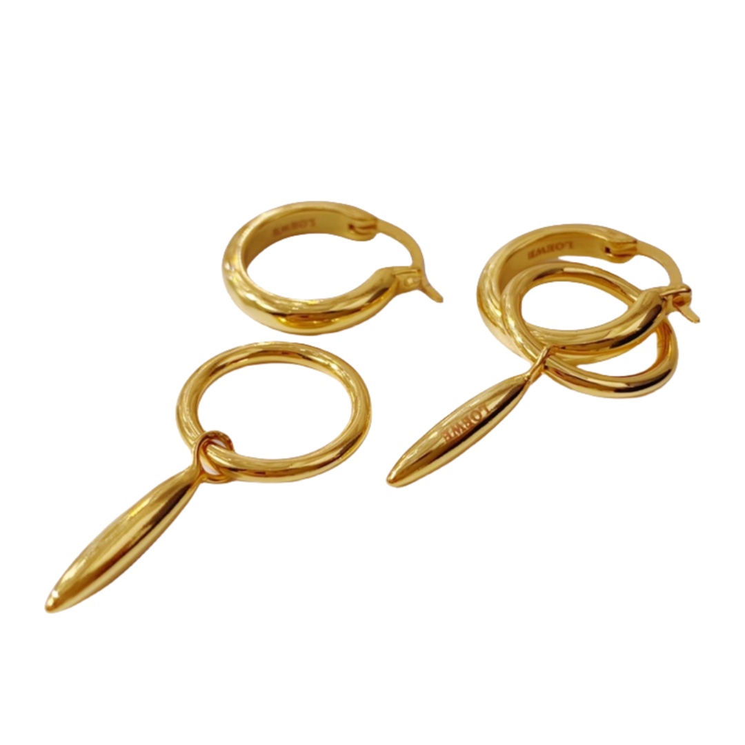 LWE035 Loewi Anagram drop earring - ccjewelryacc