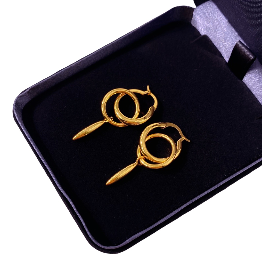 LWE035 Loewi Anagram drop earring - ccjewelryacc