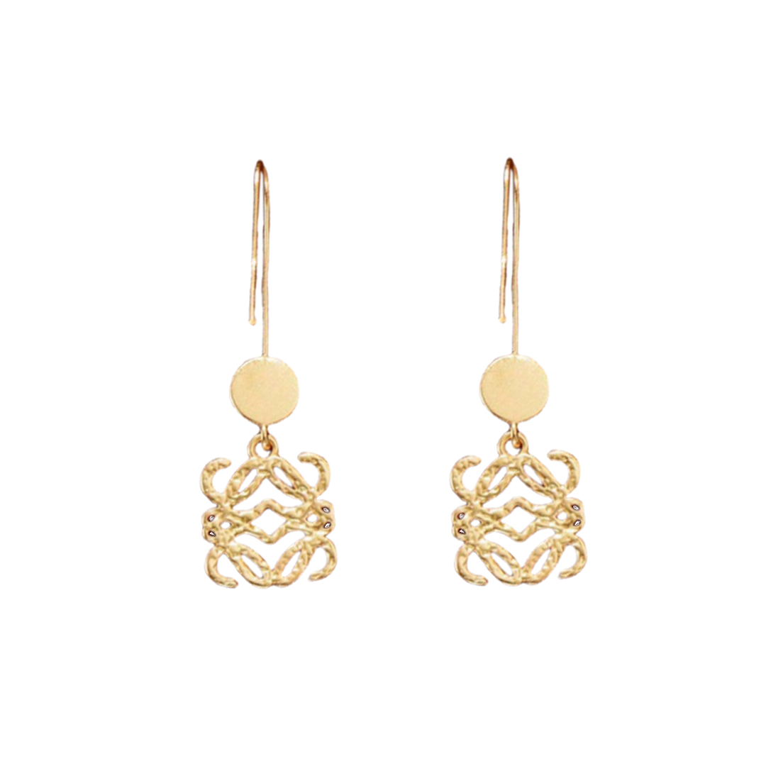 LWE004 Loewi Anagram drop earring - ccjewelryacc