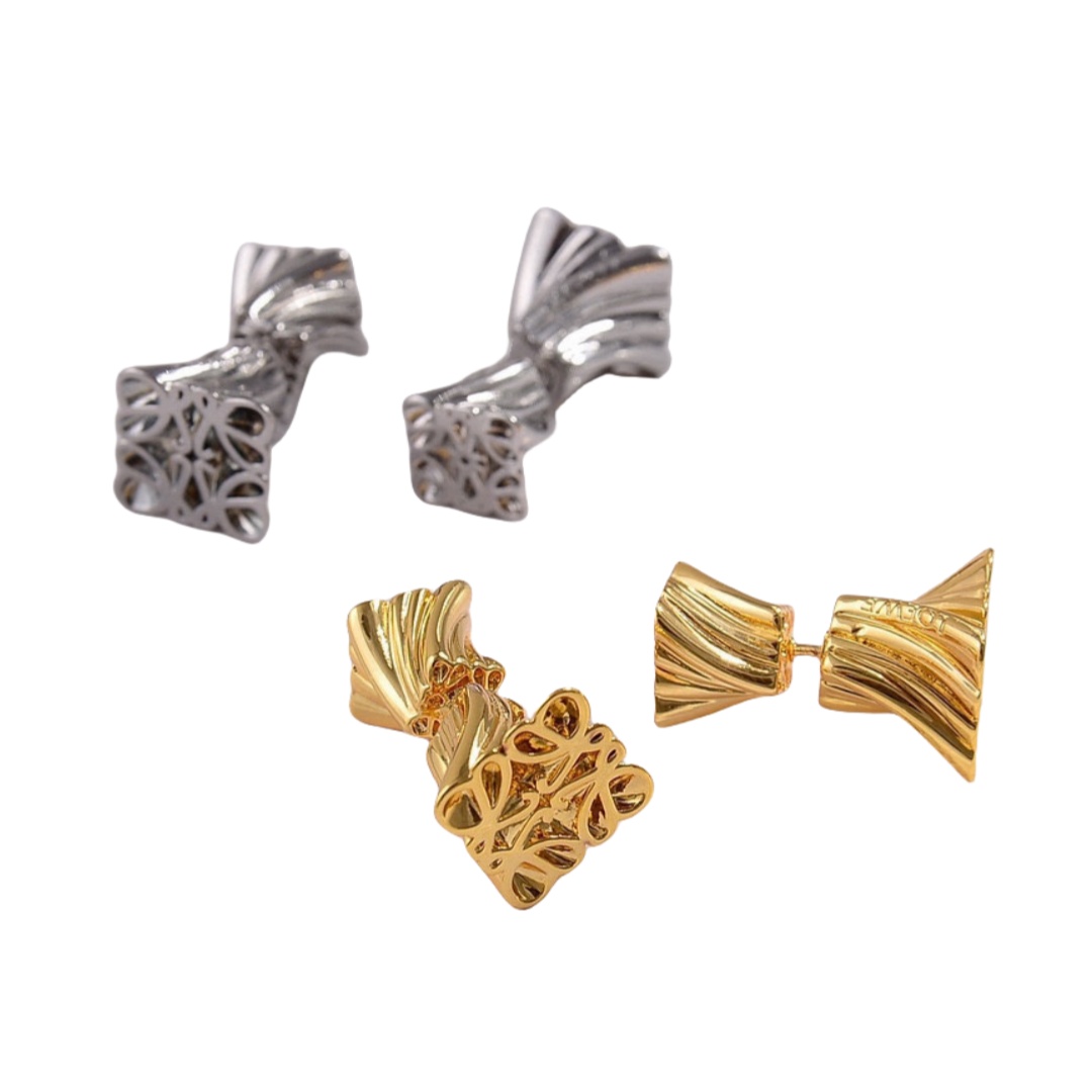 LWE054 Loewi twisty Anagram earring - ccjewelryacc
