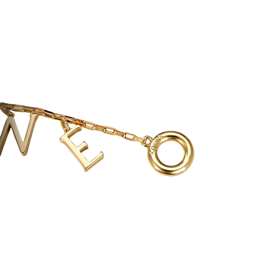 LWS006 Loewi letter charm bracelet chain - ccjewelryacc