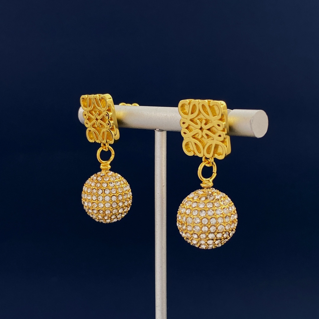 LWE019 Loewi Anagram drop earring - ccjewelryacc