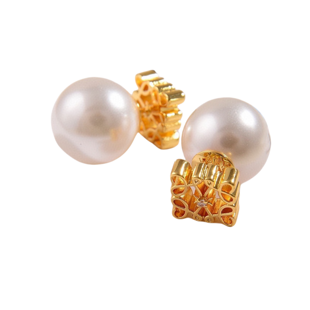 LWE048 Loewi Anagram Pearl earring - ccjewelryacc