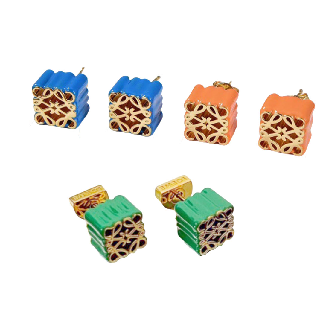 LWE034 Loewi Anagram stud earring - ccjewelryacc