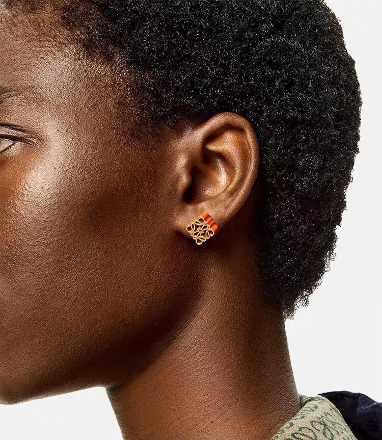 LWE034 Loewi Anagram stud earring - ccjewelryacc