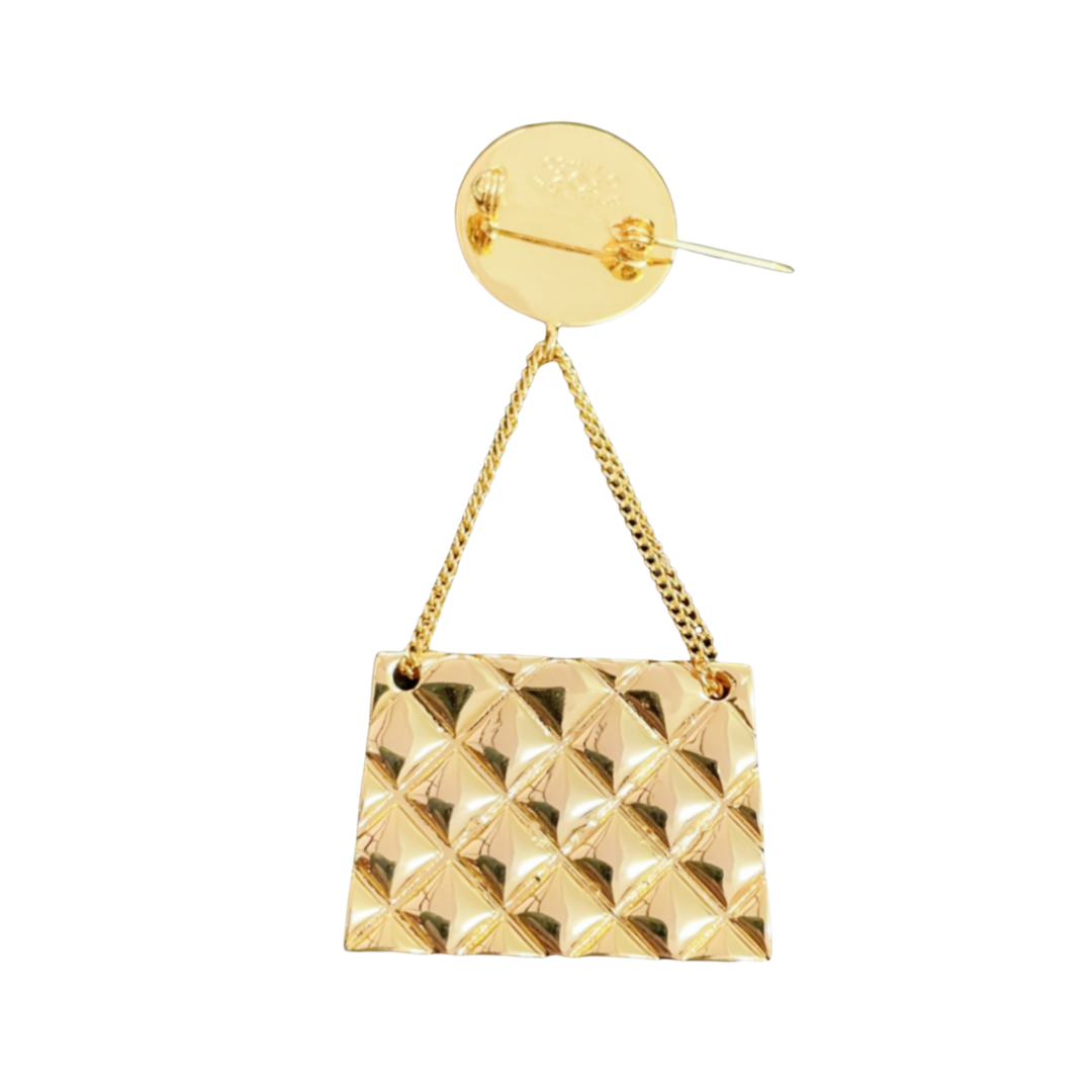 BCB457 Vintage metal pendant bag brooch pin - ccjewelryacc