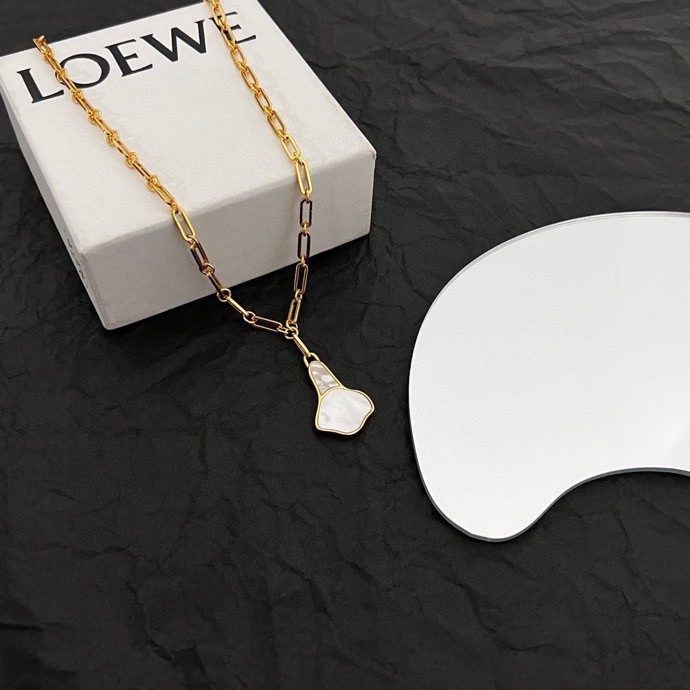 LWN014 Loewi mother of pearl pendant necklace - ccjewelryacc