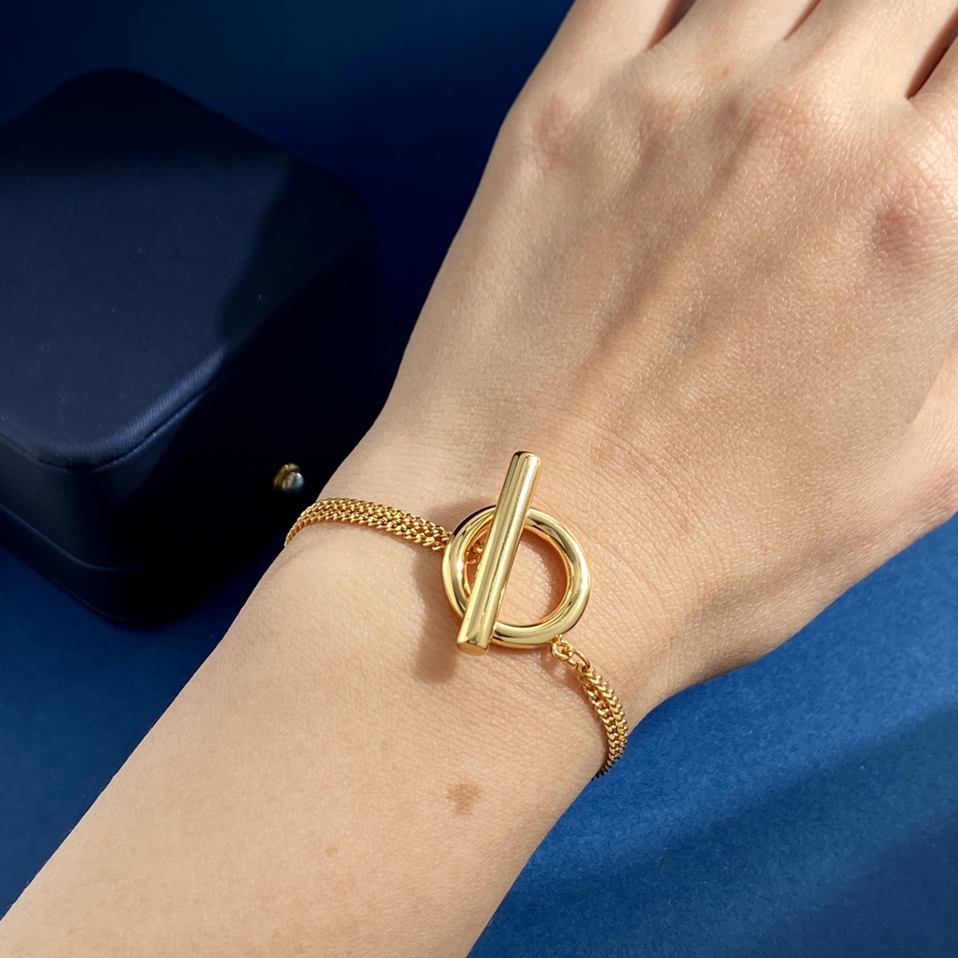 LWS003 Loewi  anagram chain-link bracelet - ccjewelryacc