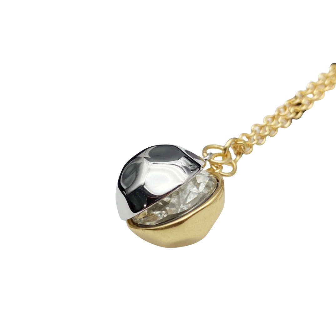 LWN004 Loewi Sphere pendant in crystal and metal - ccjewelryacc