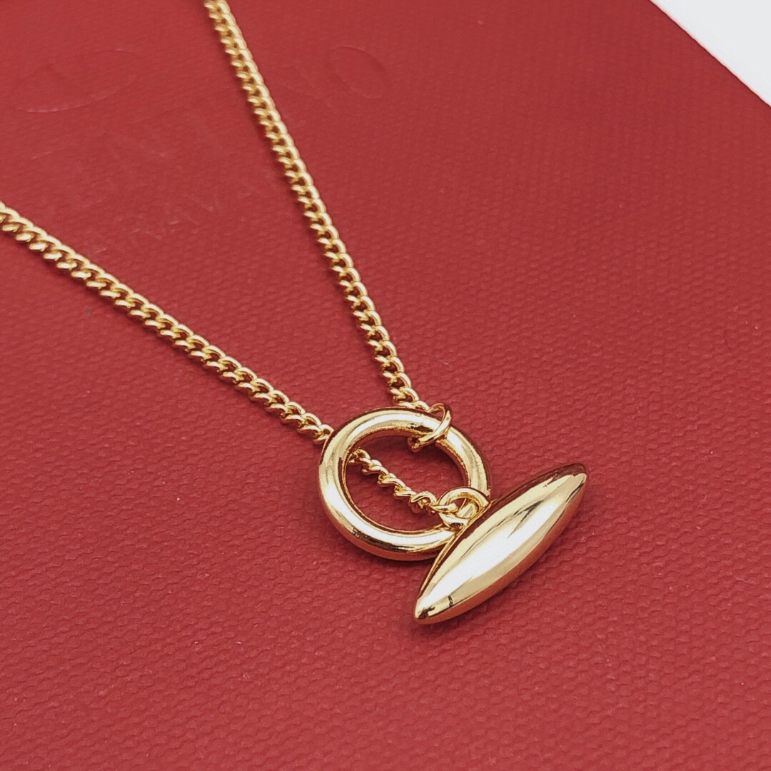 LWN009 Loewi 5 motif Pave Anagram Choker necklace in metal - ccjewelryacc