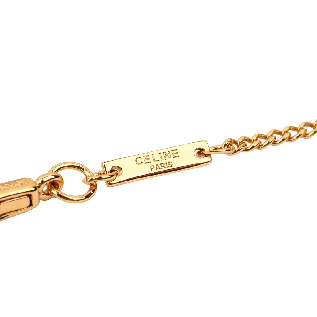 CLS002 Metal gold finish heart charms bracelet - ccjewelryacc