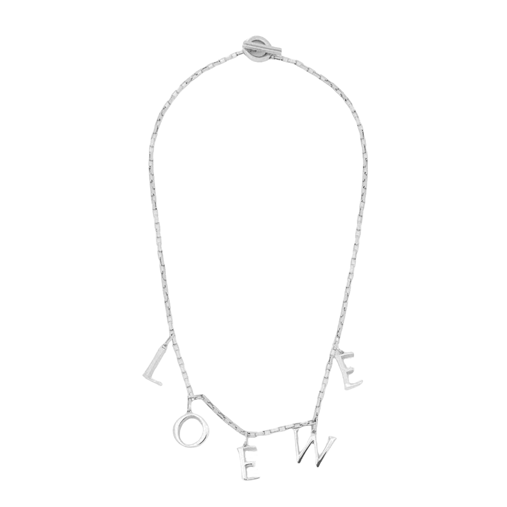 LWN005 Loewi Anagram Letter charms Necklace - ccjewelryacc