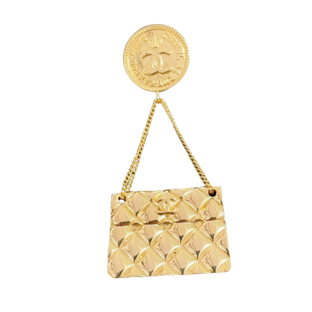 BCB457 Vintage metal pendant bag brooch pin - ccjewelryacc