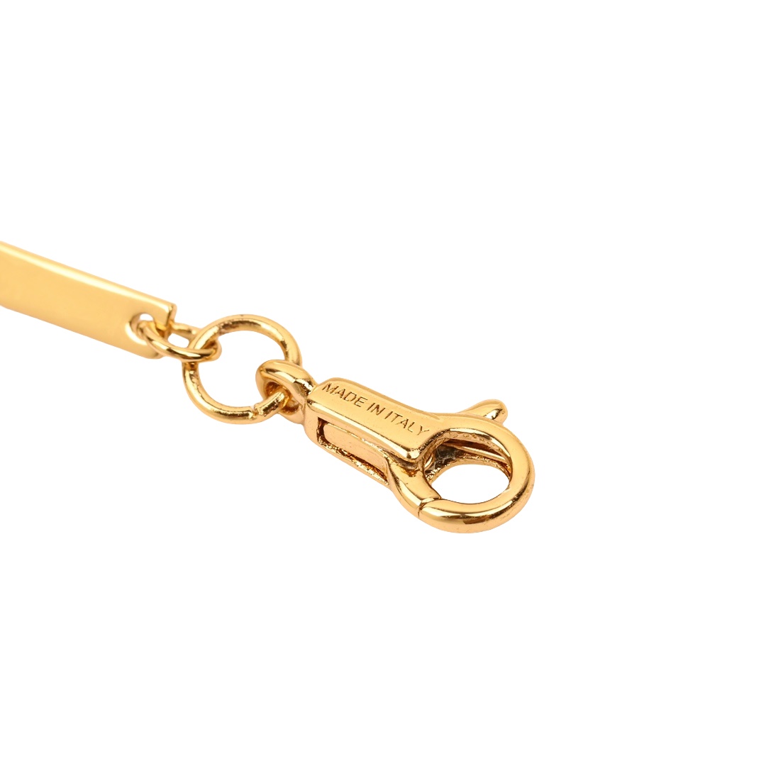 CLS002 Metal gold finish heart charms bracelet - ccjewelryacc