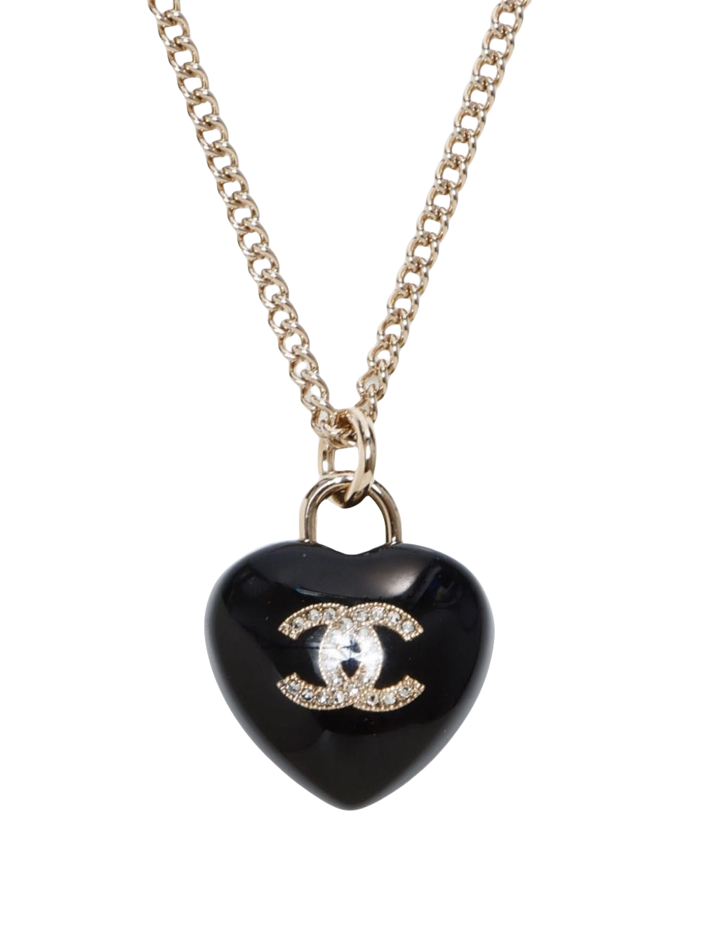 CCN006 CC Black Heart Necklace - ccjewelryacc