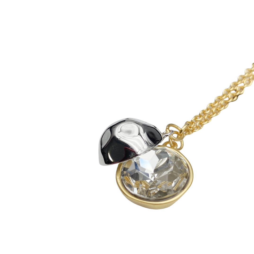 LWN004 Loewi Sphere pendant in crystal and metal - ccjewelryacc