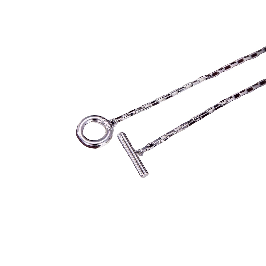 LWN005 Loewi Anagram Letter charms Necklace - ccjewelryacc