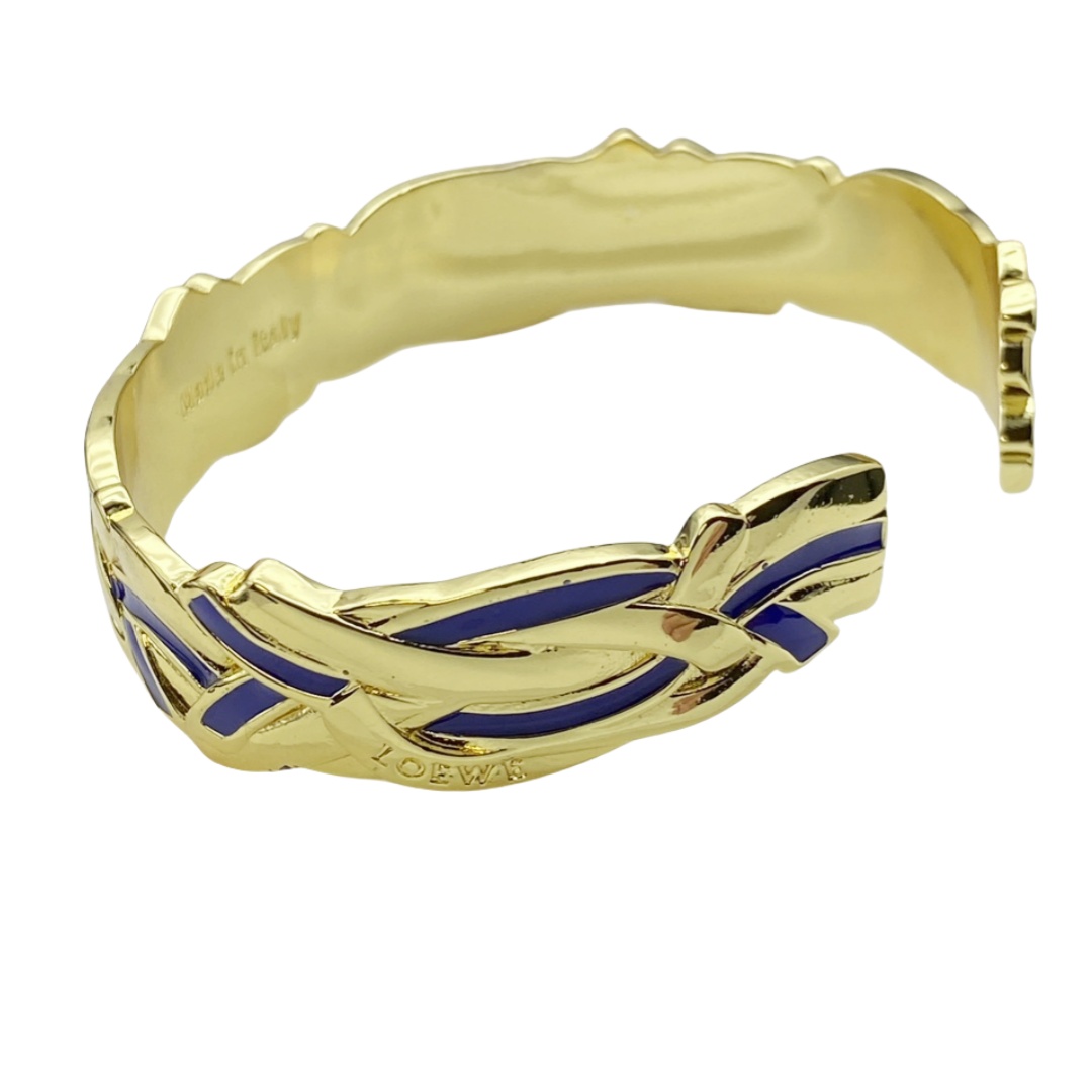 LWS010 Loewi metal bracelet cuff  and ring - ccjewelryacc