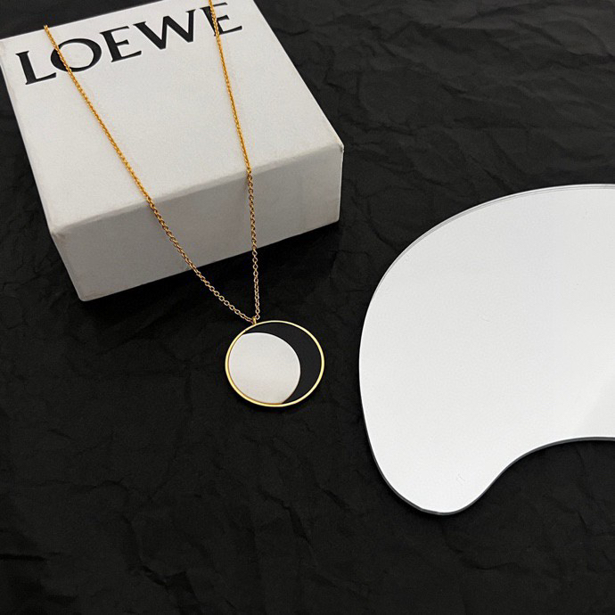 LWN013 Loewi mother of pearl pendant necklace - ccjewelryacc