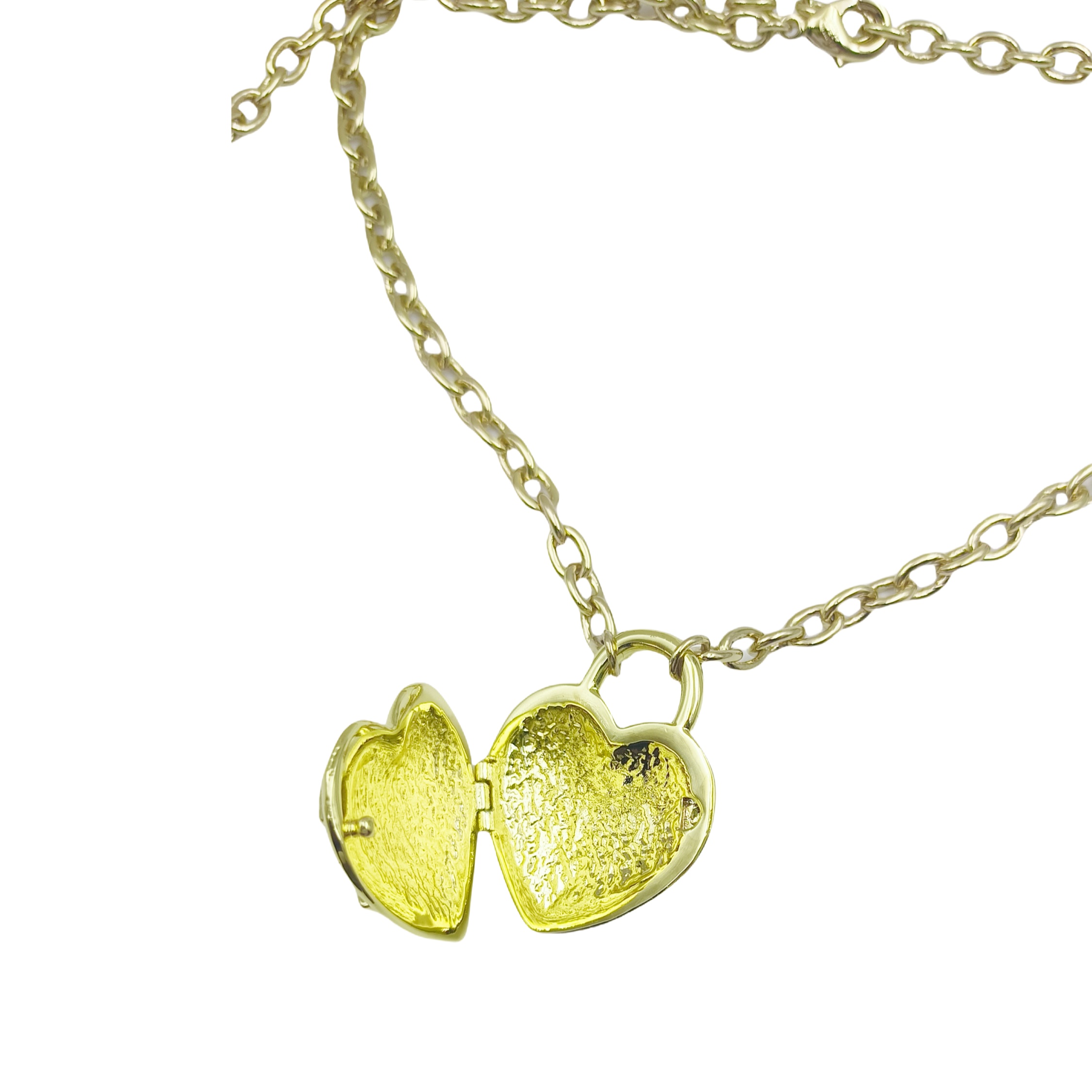 CCN468 CC metal heart cc logo pendant long necklace - ccjewelryacc