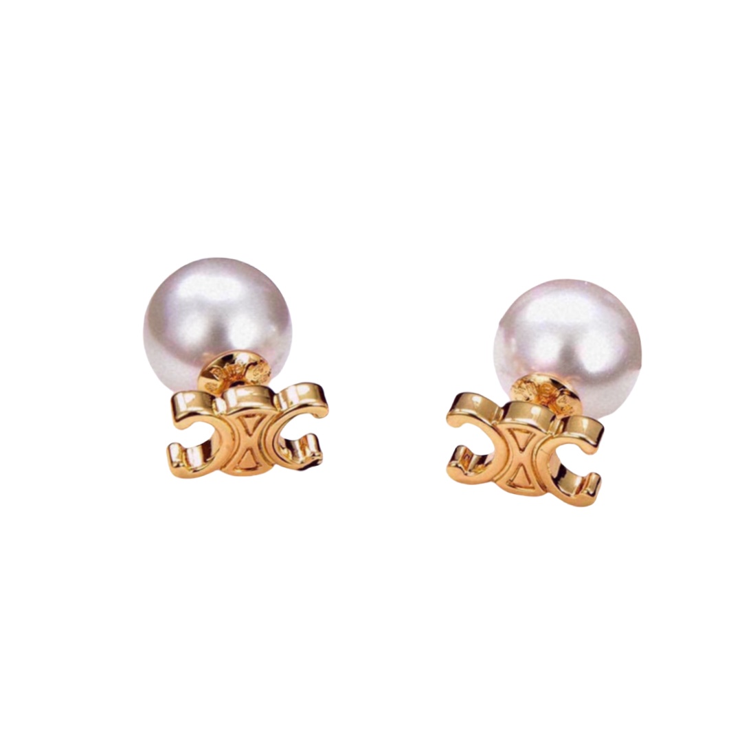 CLE005 Triomphe pearl stud earring - ccjewelryacc