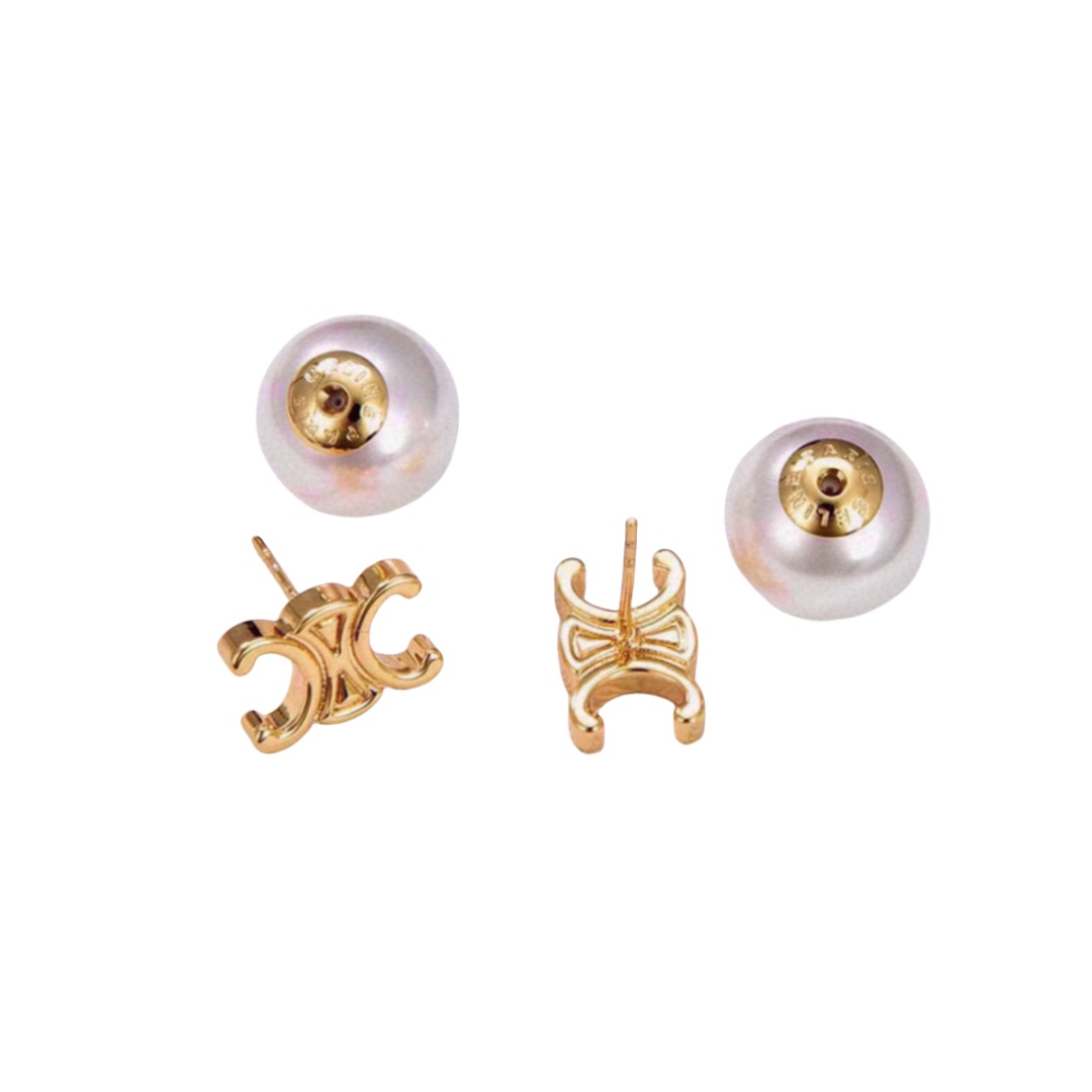 CLE005 Triomphe pearl stud earring - ccjewelryacc