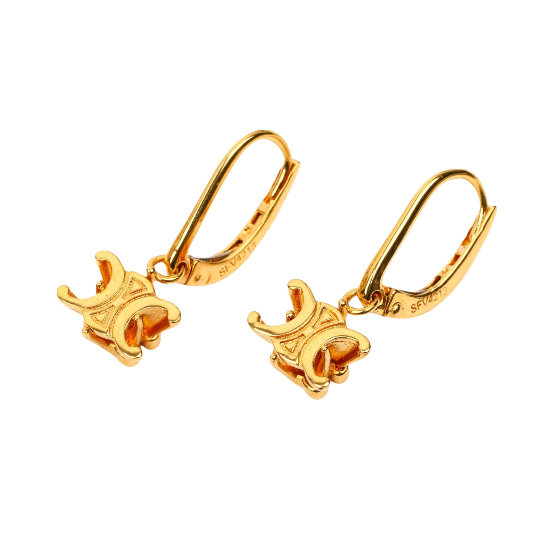 CLE021 CELINE Triomphe drop earring - ccjewelryacc