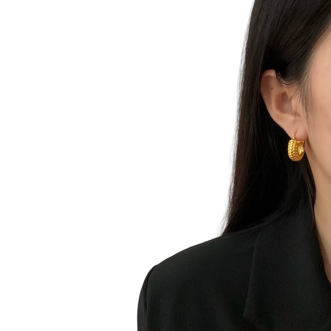 CLE042 Ciline geometry hook earring - ccjewelryacc