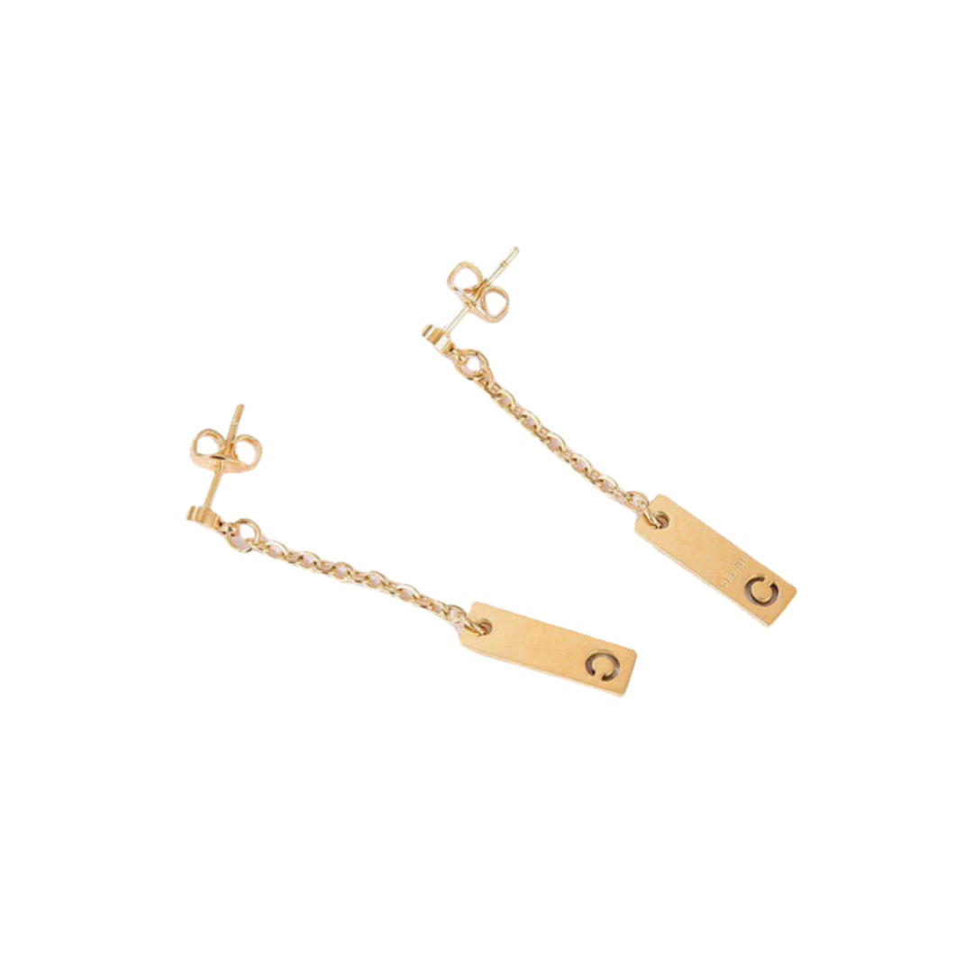 CLE006 Triomphe Drop earring in metal - ccjewelryacc