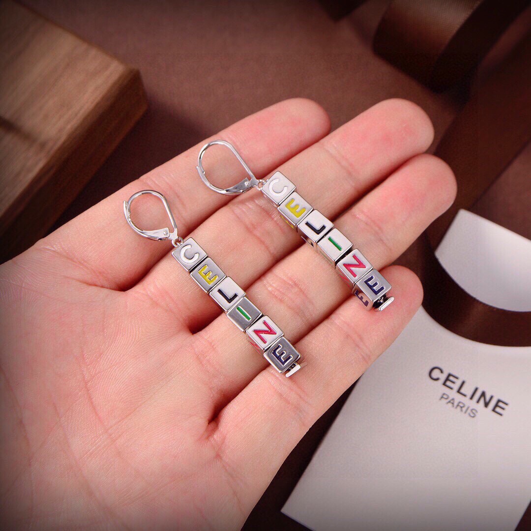 CLE002 Ciline PRECLOUS letter drop earring - ccjewelryacc