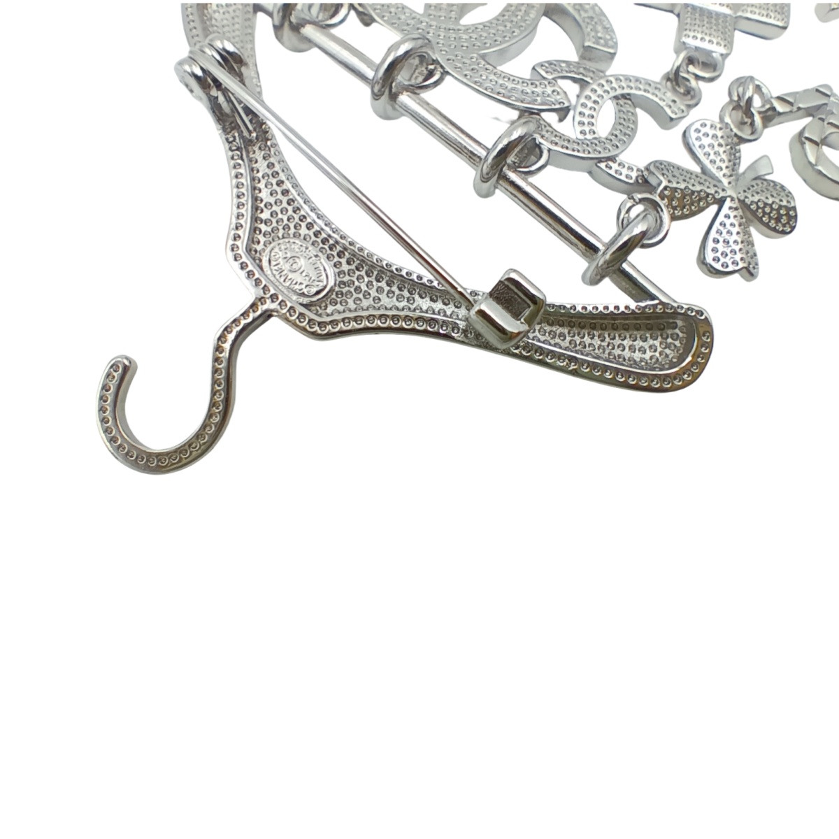 BCB085 Hanger with cc logo clover stars charm brooch pin - ccjewelryacc