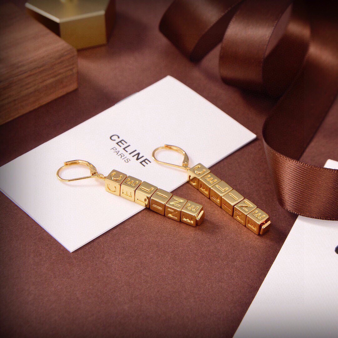 CLE002 Ciline PRECLOUS letter drop earring - ccjewelryacc